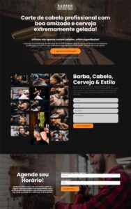 Criação de Site - Portfólio 8 Barber Site para barbearias ou barbeiros autonomos