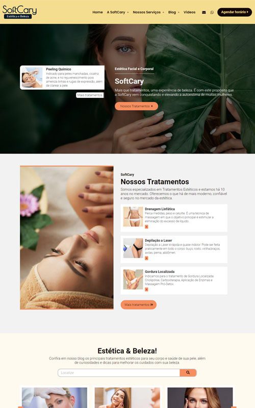 Criação de Site de Estética